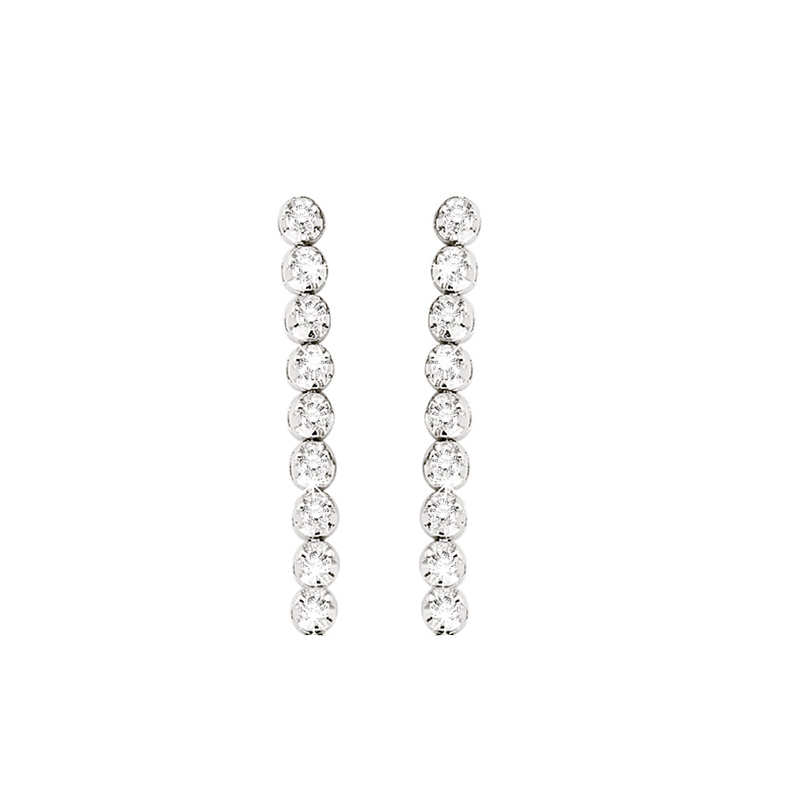 0.66 ct. Pırlanta Suyolu Küpe