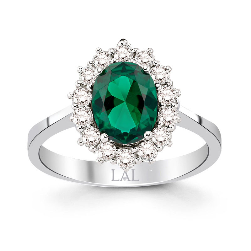 2.60 ct. Pırlanta Zümrüt Yüzük