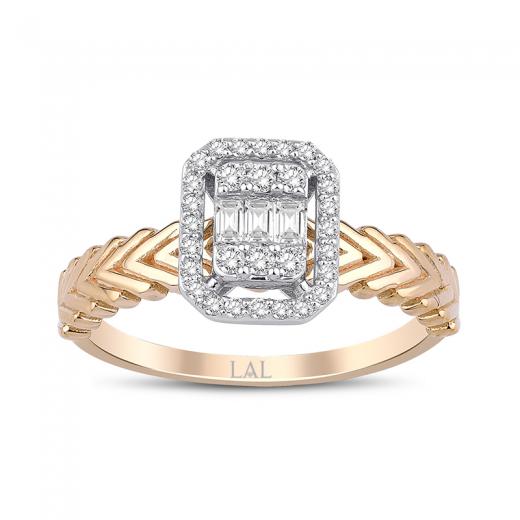 0.28 ct. Pırlanta Baget Yüzük