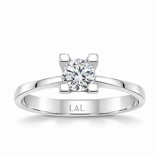 0.50 ct. D VS1 HRD Sertifikalı Doğal Pırlanta Tektaş Yüzük