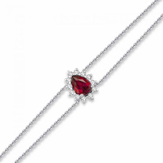 0.80 ct. Pırlanta Yakut Bileklik
