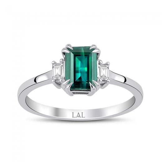 1.12 ct. Pırlanta Zümrüt Yüzük