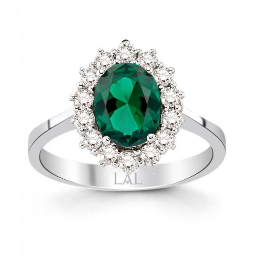 2.60 ct. Pırlanta Zümrüt Yüzük