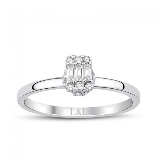 0.24 ct. Pırlanta Baget Yüzük