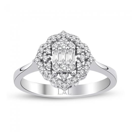 0.30 ct. Pırlanta Baget Yüzük